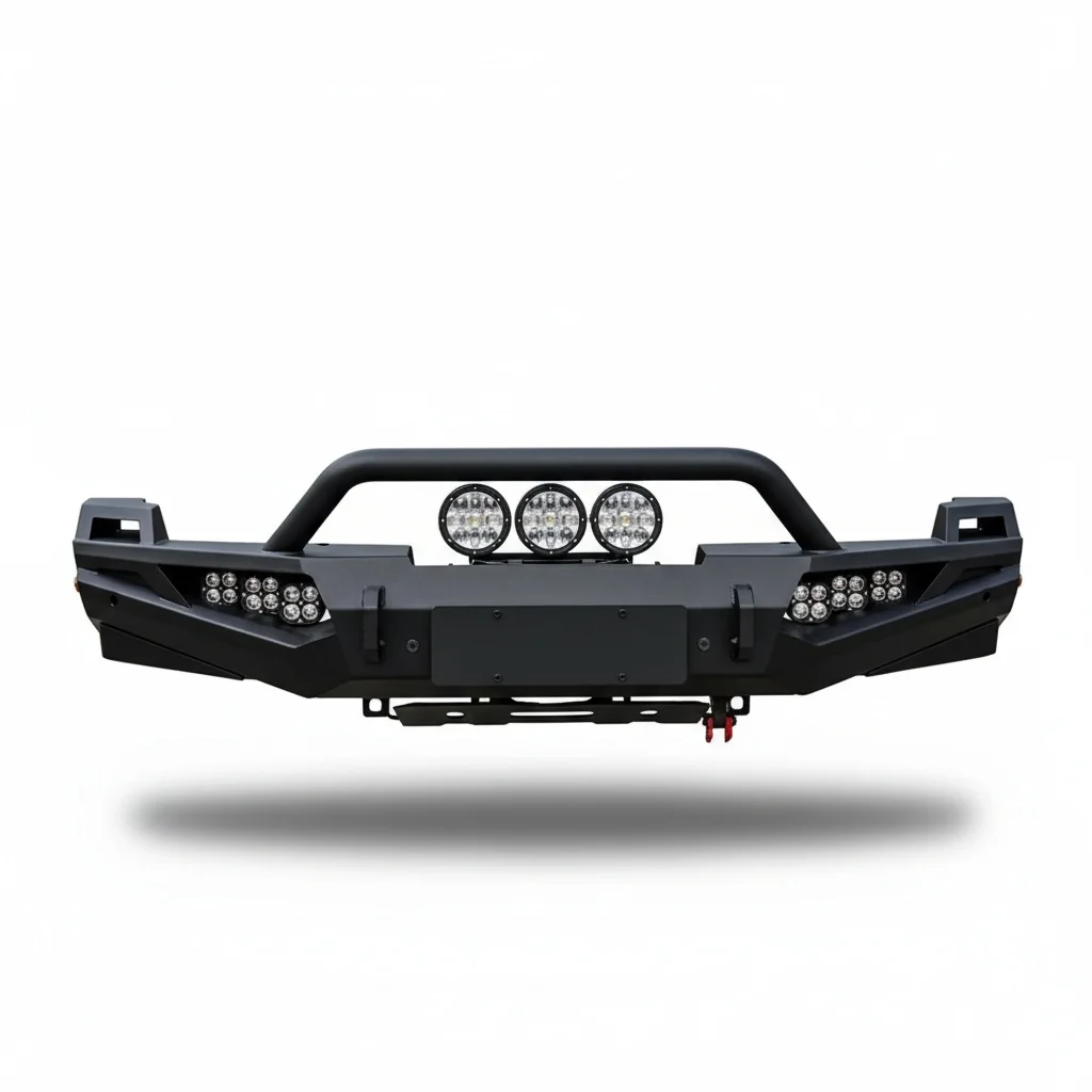 Front Bumper, Steel Bumper Guard With Light, Heavy Duty Bull Bar, Offroad Premium Quality Replacement Accessories
Front Bumper, Steel Bumper Guard With Light, Heavy Duty Bull Bar, Offroad Premium Quality Replacement Accessories