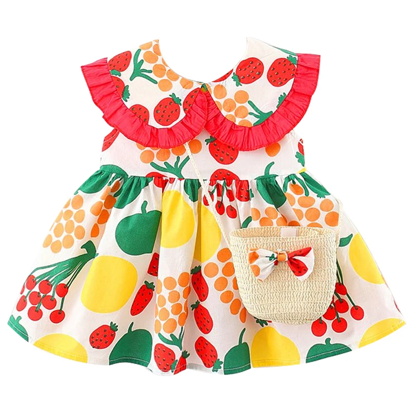 2Piece Summer Dresses Baby Dress Toddler Girl Clothes Casual Cute Doll Collar Flowes Princess Dress+Bag Newborn Clothing BC201
2Piece Summer Dresses Baby Dress Toddler Girl Clothes Casual Cute Doll Collar Flowes Princess Dress+Bag Newborn Clothing BC201