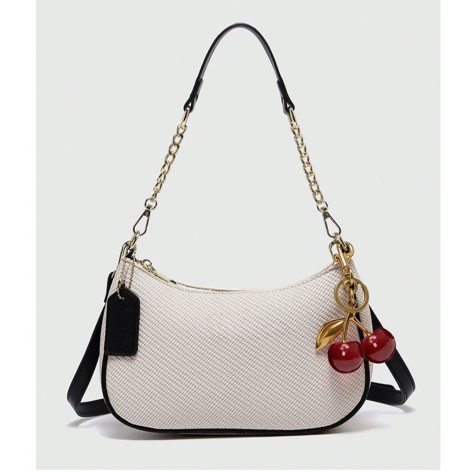 New Fashion Shoulder Bag, Decorated with Print and Bow Pearl Pendant, Solid Color Waterproof Pu Material, Can Be Worn
New Fashion Shoulder Bag, Decorated with Print and Bow Pearl Pendant, Solid Color Waterproof Pu Material, Can Be Worn