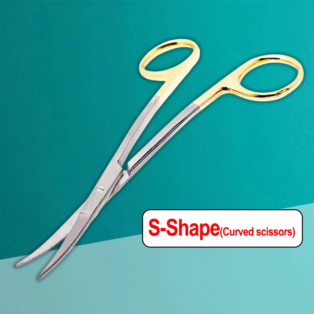 Double Curved S Type Stainless Steel Dental Surgical Scissors Ophthalmic Medical Dissecting Tools for Dentists
Double Curved S Type Stainless Steel Dental Surgical Scissors Ophthalmic Medical Dissecting Tools for Dentists