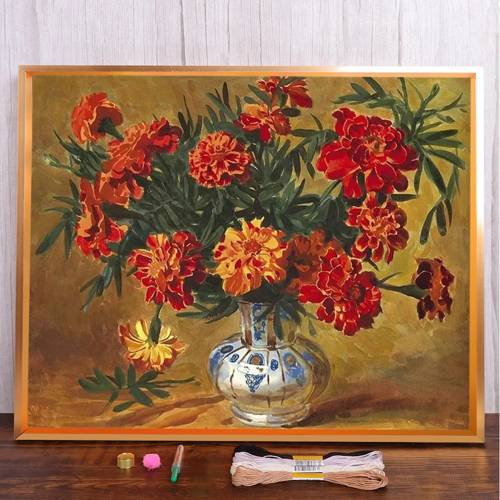Still Life Flower Printed Canvas Cross Stitch Embroidery Patterns Painting Hobby Handicraft Handiwork Room Decor Sales Stamped
Still Life Flower Printed Canvas Cross Stitch Embroidery Patterns Painting Hobby Handicraft Handiwork Room Decor Sales Stamped