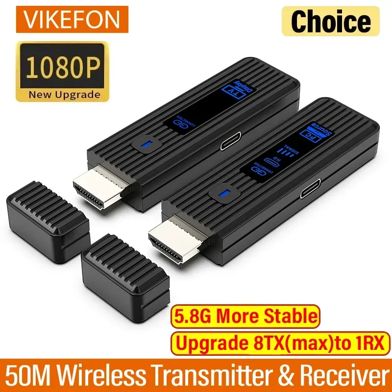 5,8G 1080P 50M беспроводной HDMI удлинитель видеопередатчик приемник адаптер дисплея ТВ-приставка для ноутбука ПК к ТВ монитор проектор
5,8G 1080P 50M беспроводной HDMI удлинитель видеопередатчик приемник адаптер дисплея ТВ-приставка для ноутбука ПК к ТВ монитор проектор