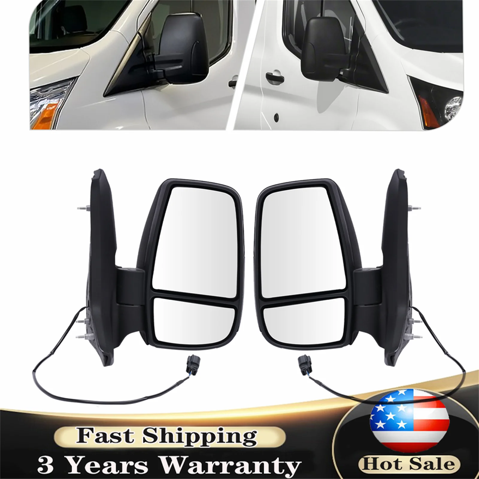 For 2015-2022 Ford Transit 150 250 350 Rear View Mirror Short Arm Assembly Left / Right / Pair
For 2015-2022 Ford Transit 150 250 350 Rear View Mirror Short Arm Assembly Left / Right / Pair