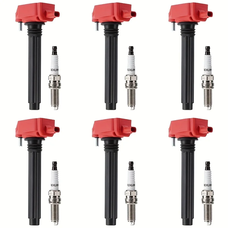 Set of 6 Ignition Coils & Spark Plug Set Fits for 3.6 V6 2011 2012 2013 2014 2015 2016 Dodge Durango Charger Grand Caravan Chrysler Town Country 300 Jeep Grand Cherokee Wrangler Coil Packs Replace# UF648
Set of 6 Ignition Coils & Spark Plug Set Fits for 3.6 V6 2011 2012 2013 2014 2015 2016 Dodge Durango Charger Grand Caravan Chrysler Town Country 300 Jeep Grand Cherokee Wrangler Coil Packs Replace# UF648