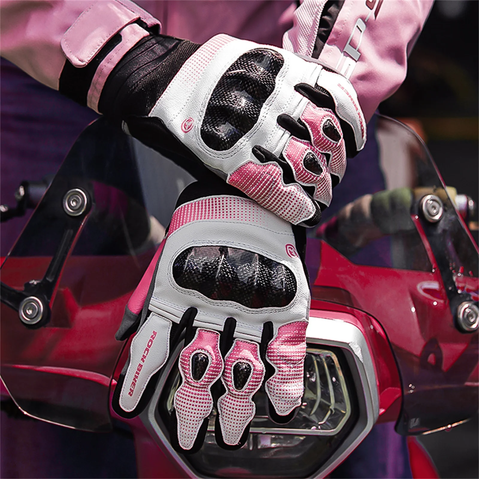 Lady Pink Summer Motorcycle Gloves Touchscreen Motocross Gloves Carbon Fiber Protection Motorbike Gloves Off-road Racing Gloves
Lady Pink Summer Motorcycle Gloves Touchscreen Motocross Gloves Carbon Fiber Protection Motorbike Gloves Off-road Racing Gloves