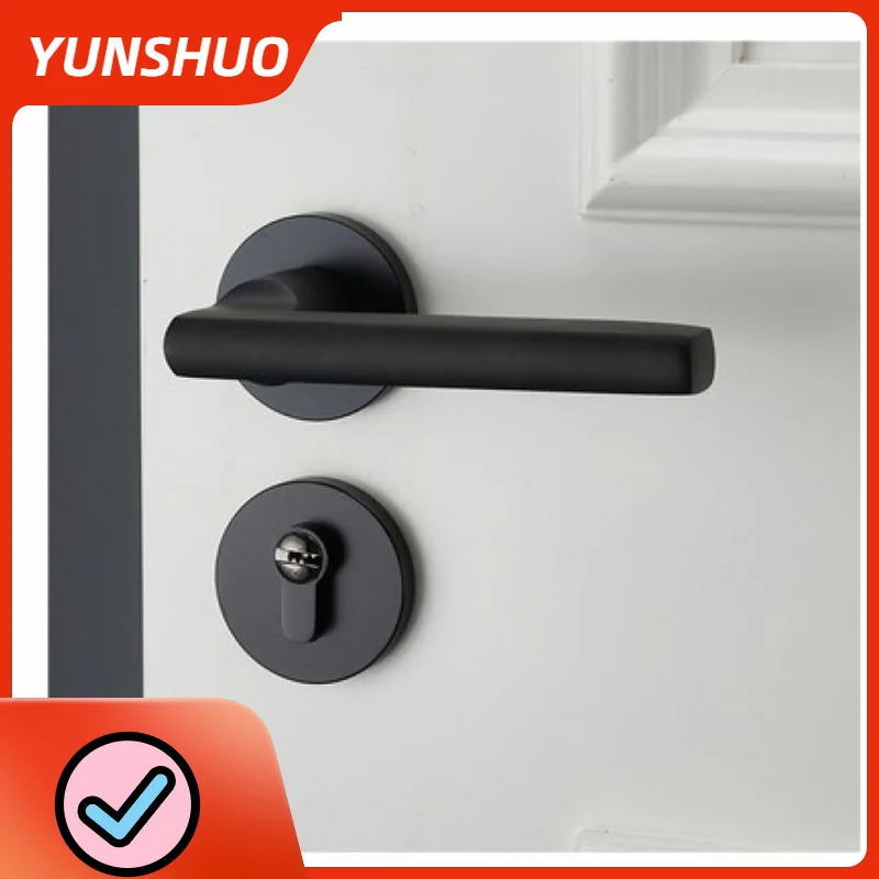 Door Handle Black Space Aluminum Door Handle Indoor / Bedroom Door Lock Split Mute Door Lock, Door Hardware
Door Handle Black Space Aluminum Door Handle Indoor / Bedroom Door Lock Split Mute Door Lock, Door Hardware