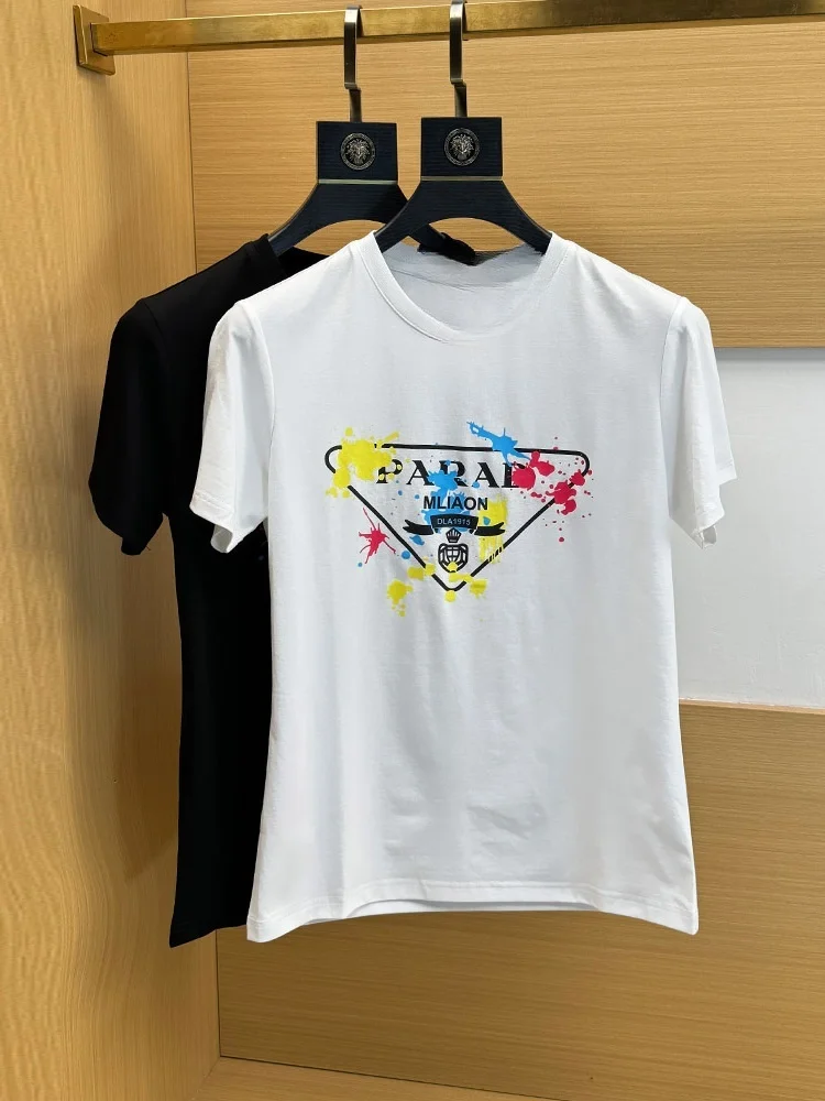 Plus Size Women's Trendy Brand Summer Short Sleeved 2025 New Trend Pure Cotton Simple Printed Top Children's Casual T-shirt
Plus Size Women's Trendy Brand Summer Short Sleeved 2025 New Trend Pure Cotton Simple Printed Top Children's Casual T-shirt