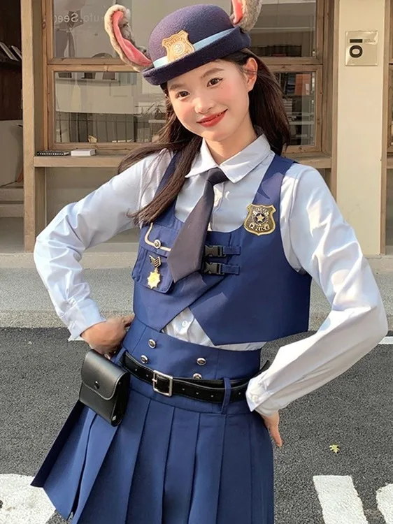 Zootopia Judy Rabbit Police Officer Cosplay Clothes Adult Princ Skirt Spring Summer Faion Set Breathable Polyester
Zootopia Judy Rabbit Police Officer Cosplay Clothes Adult Princ Skirt Spring Summer Faion Set Breathable Polyester