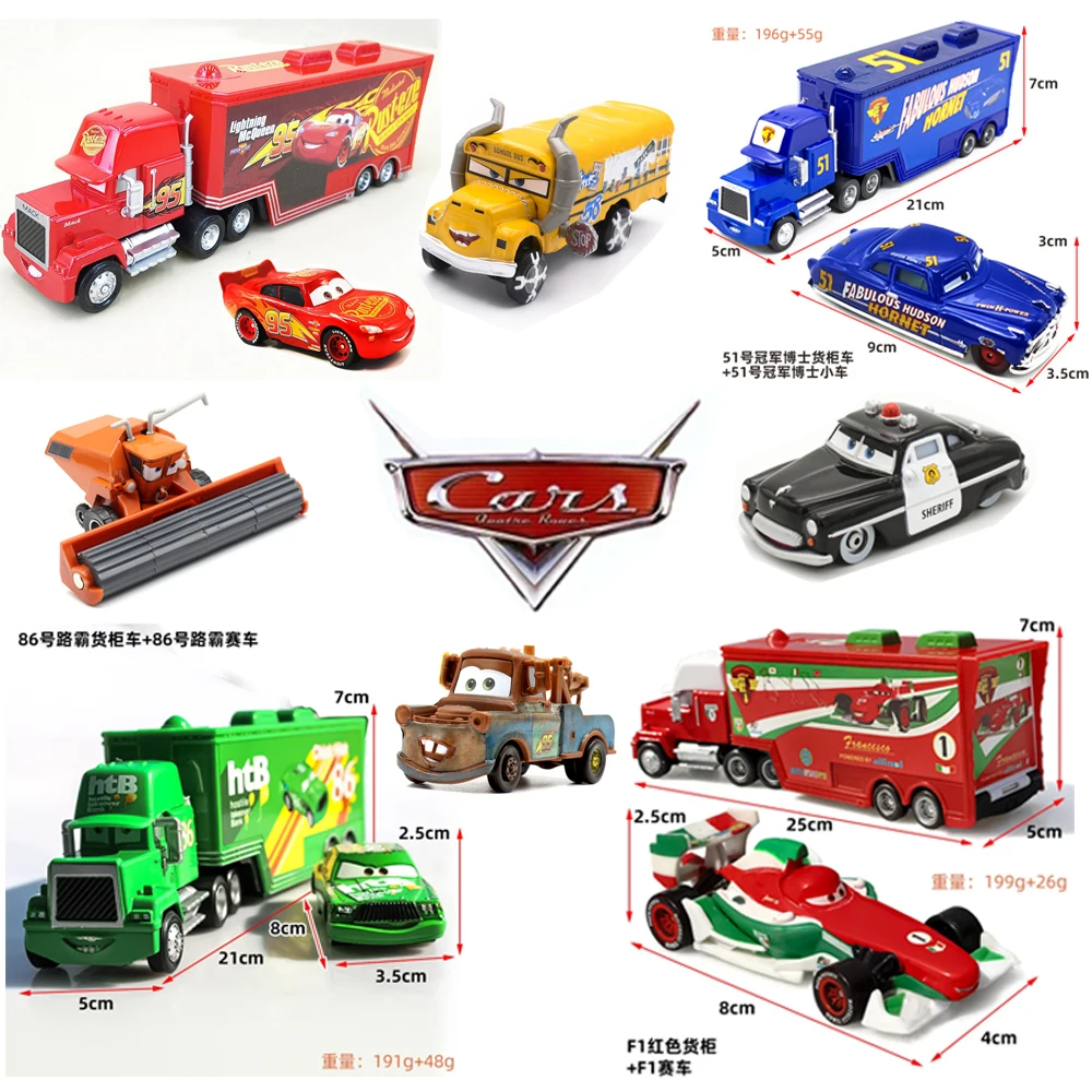 Cars Toys- Lightning McQueen Jackson Storm Chick Hicks Diecast Container Truck Metal Alloy Model Peripheral Toys Birthday Gifts
Cars Toys- Lightning McQueen Jackson Storm Chick Hicks Diecast Container Truck Metal Alloy Model Peripheral Toys Birthday Gifts