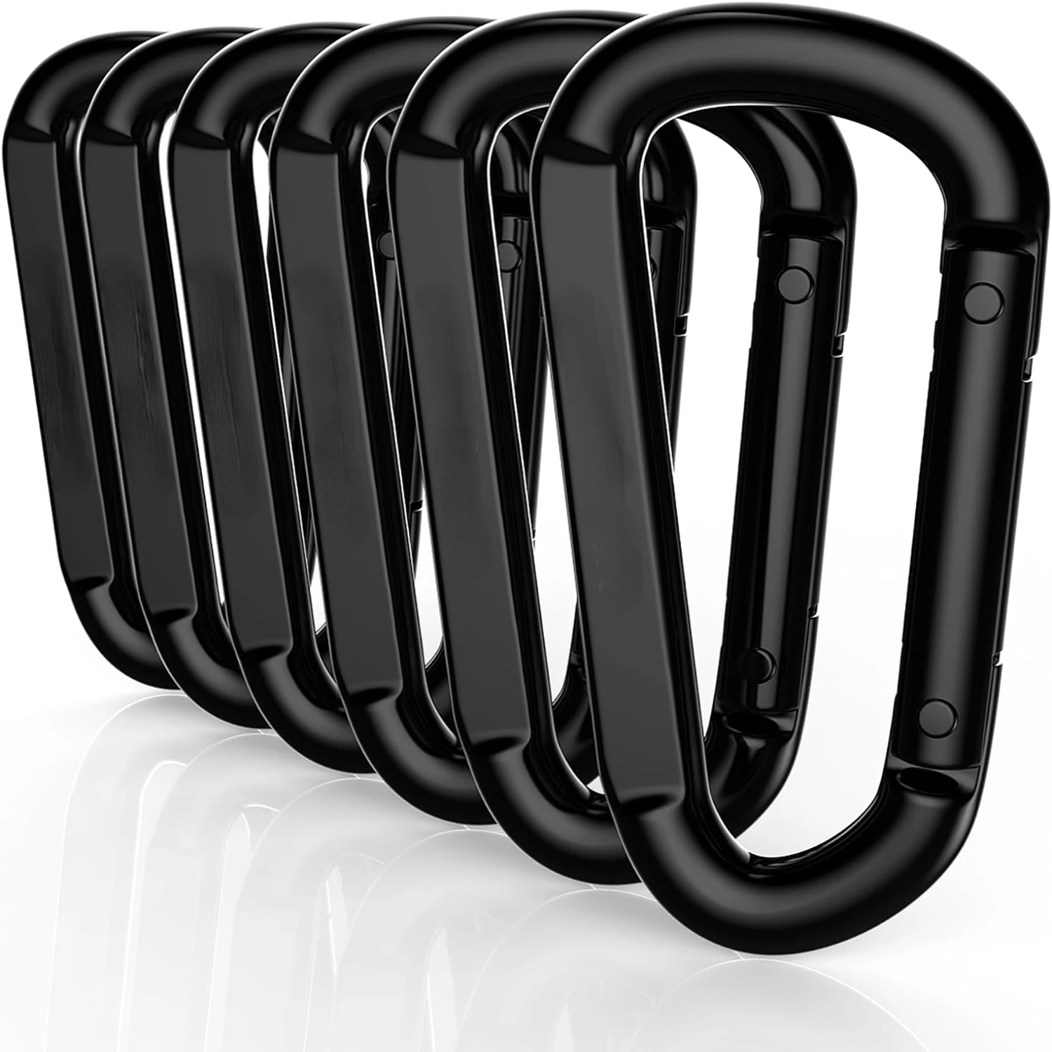 Versatile, Portable, Lightweight Durable 3" D-Shaped Carabiner Clip for Camping and Hiking - Secure Key Ring Dog Leash Harness A
Versatile, Portable, Lightweight Durable 3" D-Shaped Carabiner Clip for Camping and Hiking - Secure Key Ring Dog Leash Harness A