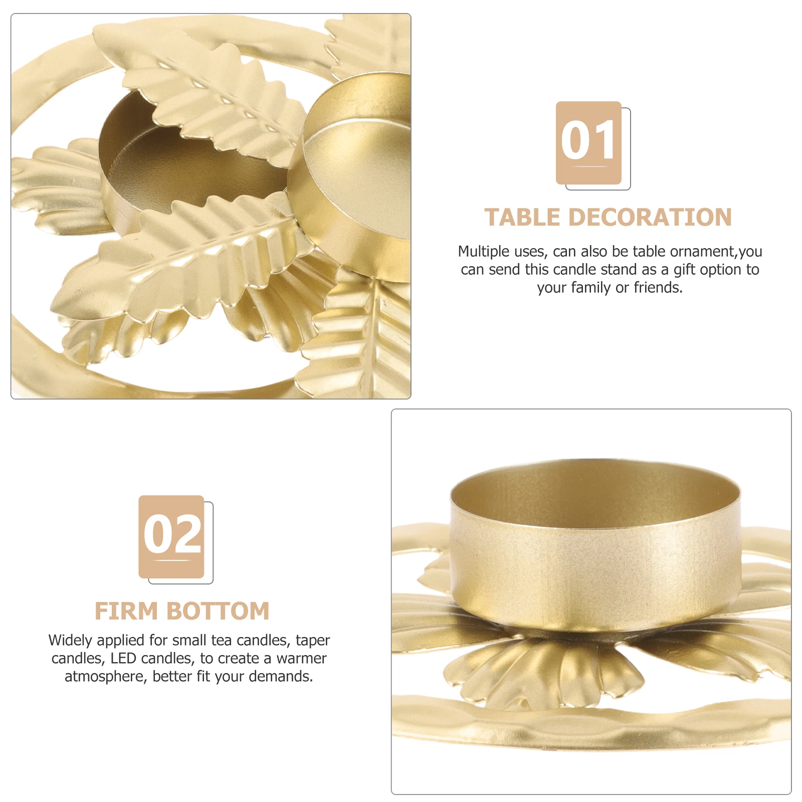 2pcs Iron Holder Retro Candlestick for Wedding Party Metal Candlestick Decor Metal Stand Led Tea Taper Pillar Candles 
2pcs Iron Holder Retro Candlestick for Wedding Party Metal Candlestick Decor Metal Stand Led Tea Taper Pillar Candles