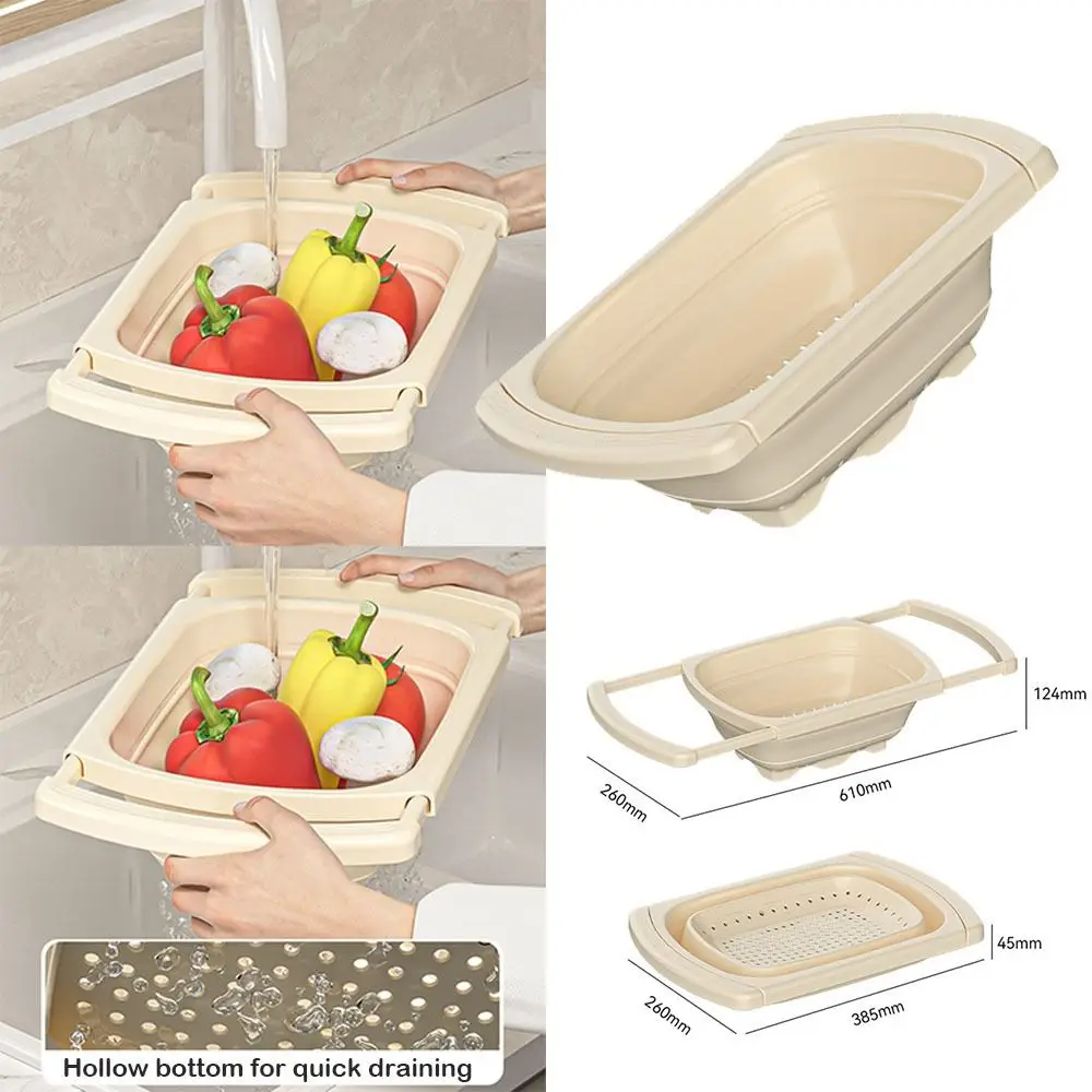 Portable Folding Wash Basin Retractable Multifunctional Drain Basket Vegetables Colander Household
Portable Folding Wash Basin Retractable Multifunctional Drain Basket Vegetables Colander Household