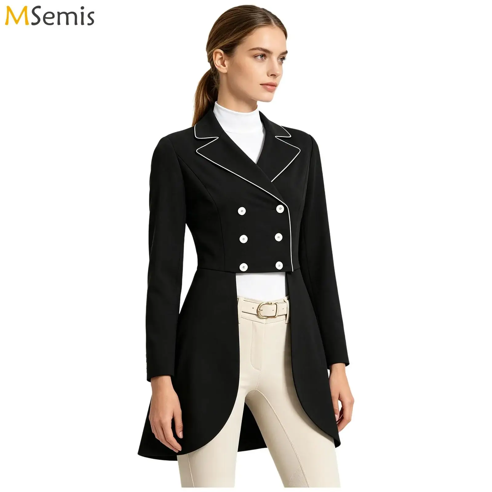 Women's Formal Tailcoat Equestrian Dressage Outerwear Horse Riding Jacket Performance Wear Long Sleeve Competition Riding Coat
Women's Formal Tailcoat Equestrian Dressage Outerwear Horse Riding Jacket Performance Wear Long Sleeve Competition Riding Coat