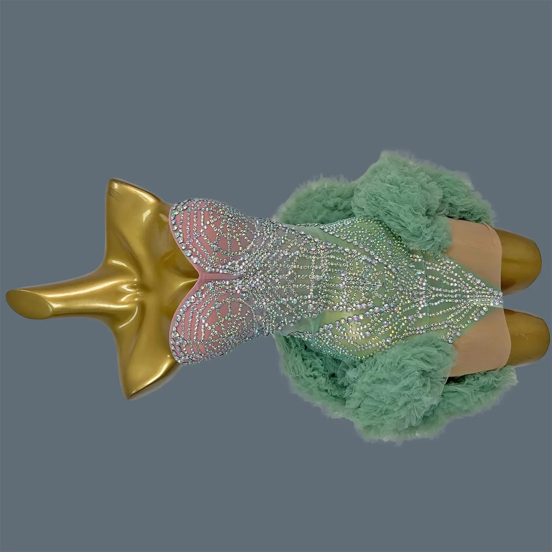 Women Sparkly Rainbow Crystals Mini Dress Show Women Party Sexy Strapless tutu Dress Birthday Festival Spicy Girl Outfit Jiemo
Women Sparkly Rainbow Crystals Mini Dress Show Women Party Sexy Strapless tutu Dress Birthday Festival Spicy Girl Outfit Jiemo