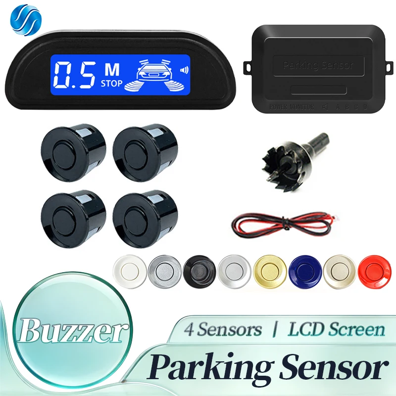 Hippcron Car Parking Sensors Parking Kit Display 22mm 4 Sensors Backlight Reverse Backup Radar Monitoring 8 Colors Unlversal
Hippcron Car Parking Sensors Parking Kit Display 22mm 4 Sensors Backlight Reverse Backup Radar Monitoring 8 Colors Unlversal