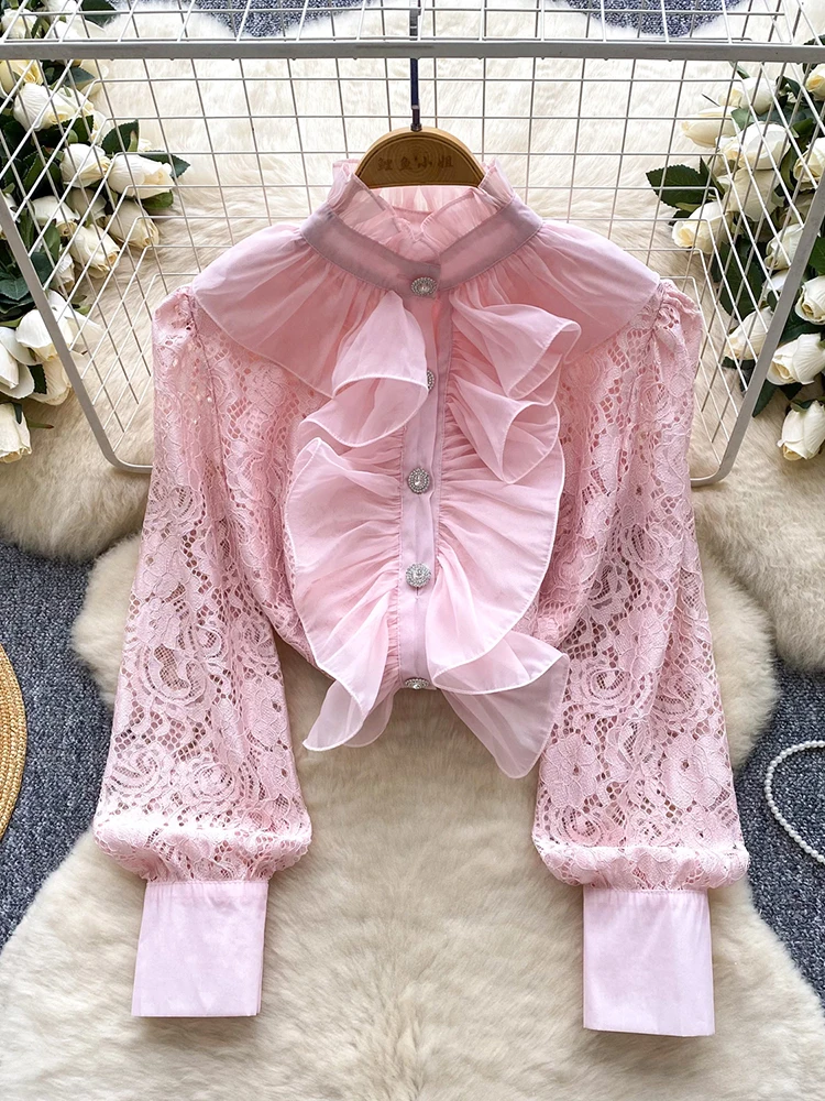 Весенне-осенняя новая черная кружевная рубашка с длинными рукавами и грибками, женская французская милая офисная женская универсальная блузка, топ W57
Весенне-осенняя новая черная кружевная рубашка с длинными рукавами и грибками, женская французская милая офисная женская универсальная блузка, топ W57