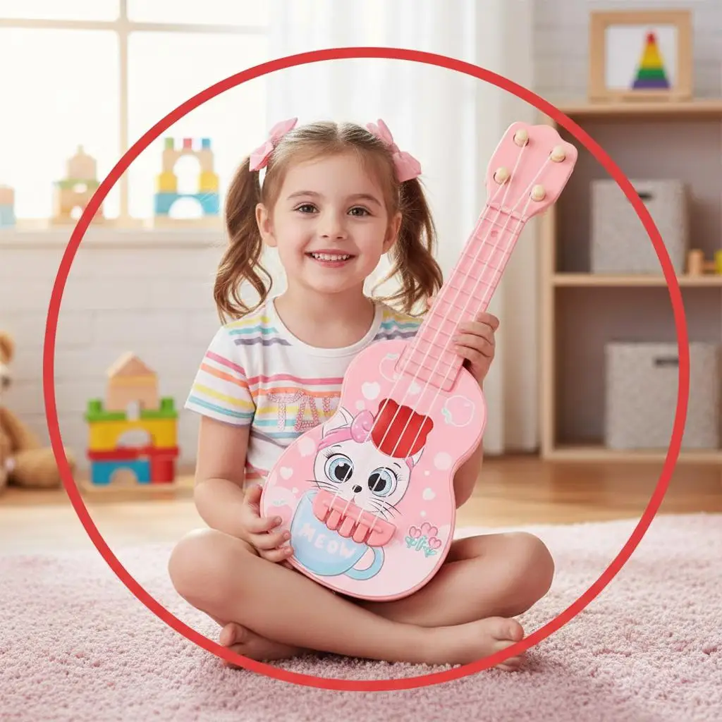 Детская музыкальная игрушка-укулеле: имитация гитары для начинающих, развивающий инструмент для обучения музыке
Детская музыкальная игрушка-укулеле: имитация гитары для начинающих, развивающий инструмент для обучения музыке