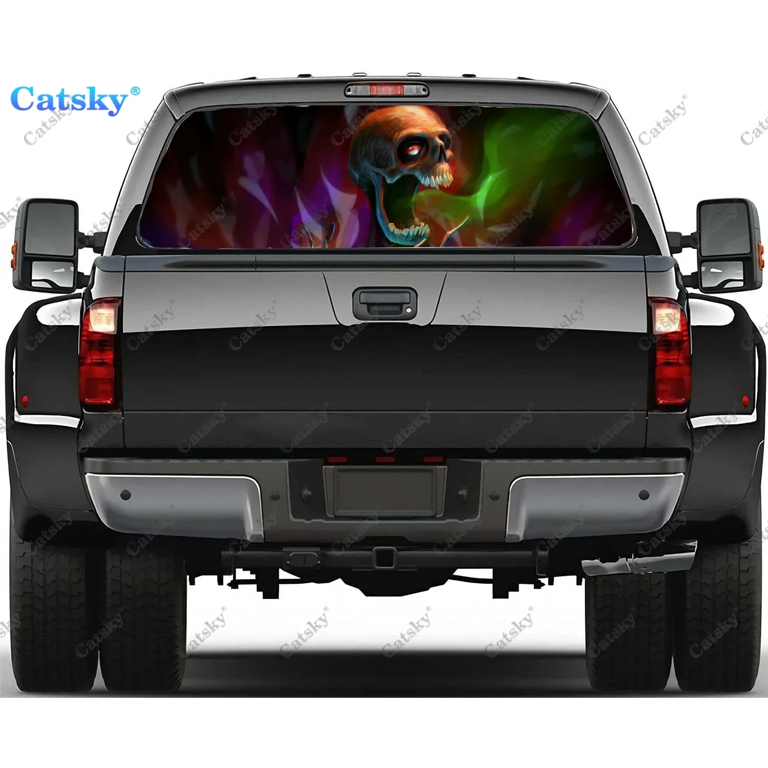 Dark Skull Rear Window Automotive Decals and Graphics Rear Window Decals for Trucks, Car Window Decal Sticker Vinyl
Dark Skull Rear Window Automotive Decals and Graphics Rear Window Decals for Trucks, Car Window Decal Sticker Vinyl
