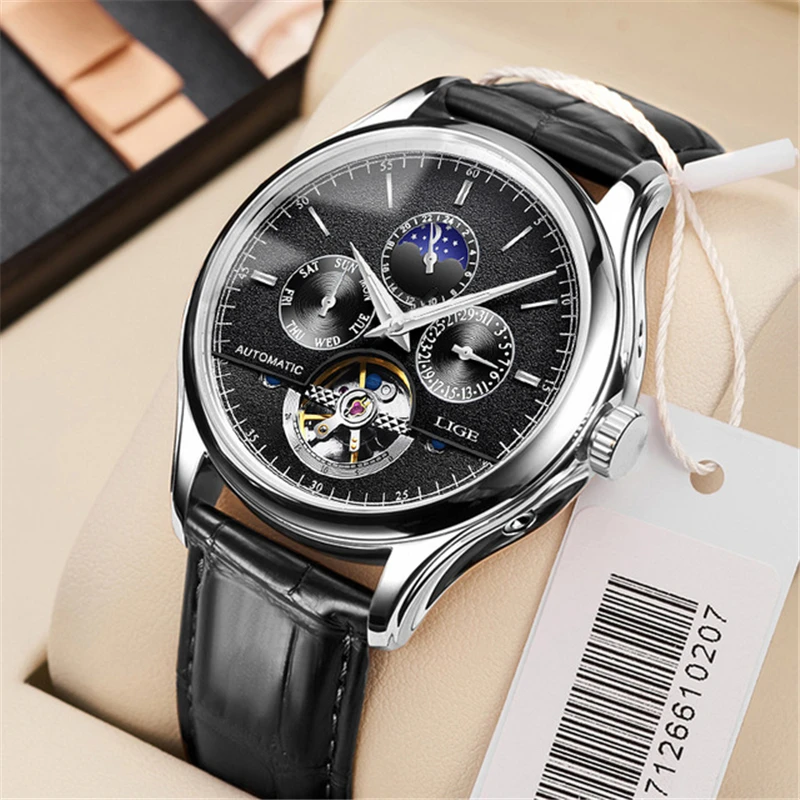 LIGE Luxury Brand Men Watches Automatic Mechanical Watch Tourbillon Sport Watches Automatic Date Clock Waterproof Wristwatch+box
LIGE Luxury Brand Men Watches Automatic Mechanical Watch Tourbillon Sport Watches Automatic Date Clock Waterproof Wristwatch+box