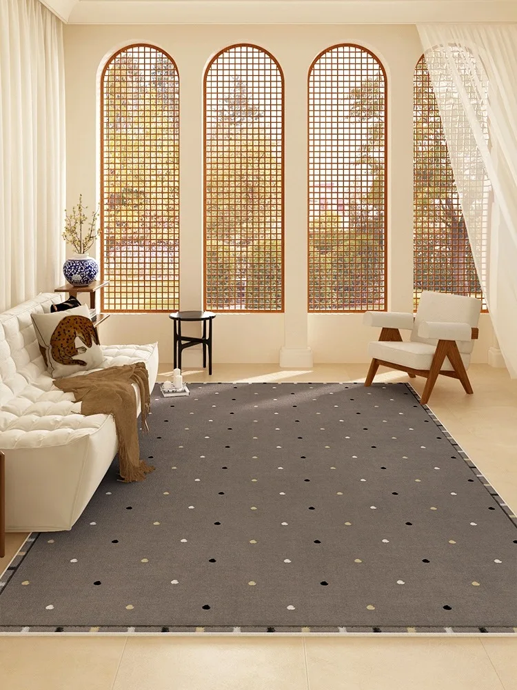 Cream Style Carpet for Living Room Light Luxury High-end Coffee Table Sofa Large Area Floor Mats for Bedroom Bedside Rugs 거실매트 
Cream Style Carpet for Living Room Light Luxury High-end Coffee Table Sofa Large Area Floor Mats for Bedroom Bedside Rugs 거실매트