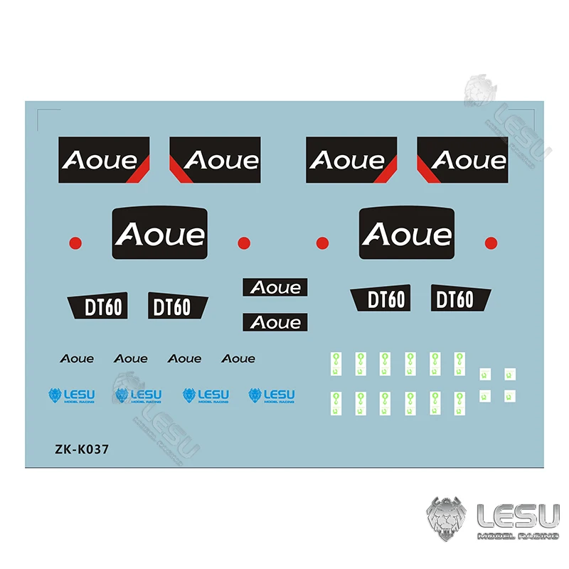 Decal Sticker For Lesu 1/14 RC Hydraulic Aoue-Dt60 Crawler Bulldozer Model TH19250
Decal Sticker For Lesu 1/14 RC Hydraulic Aoue-Dt60 Crawler Bulldozer Model TH19250