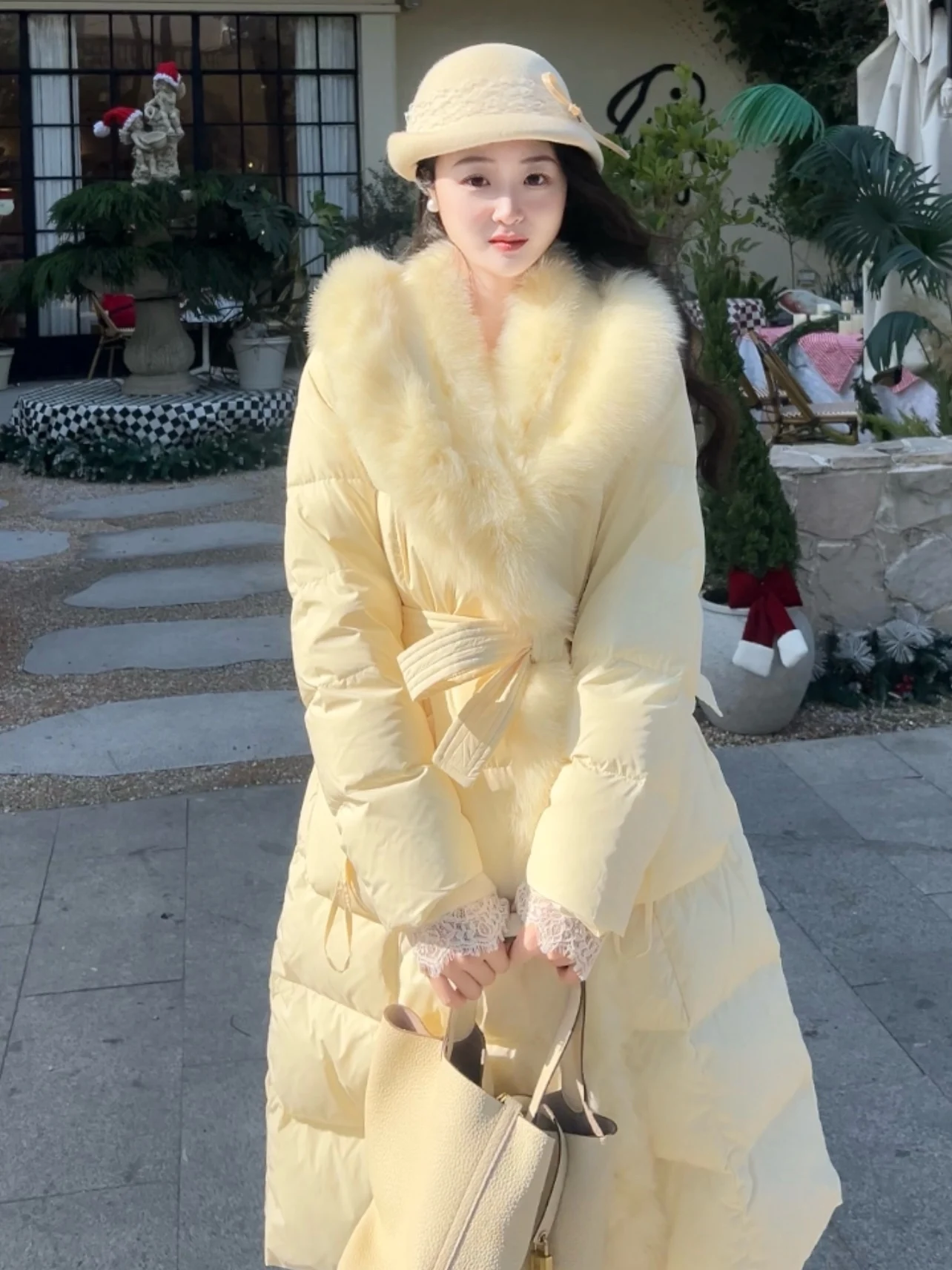 True Fur Yellow Chien Color down Jaet Warm Breathable Women's Casual Sle Waist-Cinching Long Sve Coat
True Fur Yellow Chien Color down Jaet Warm Breathable Women's Casual Sle Waist-Cinching Long Sve Coat