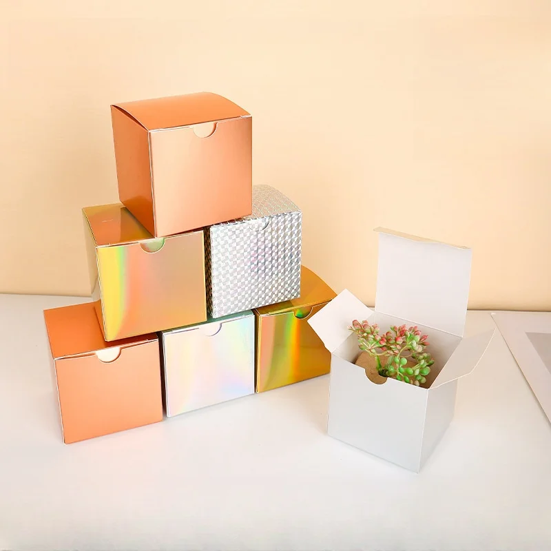 Laser Colors Square Candy Paper Box Desserts Pastries Packaging Boxes For Party Decorations
Laser Colors Square Candy Paper Box Desserts Pastries Packaging Boxes For Party Decorations