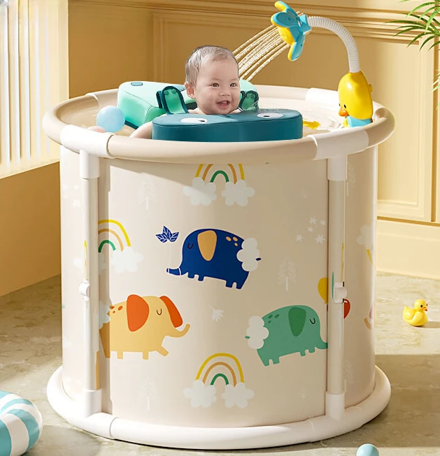 Baby swimming bucket, household children's bath, can sit, foldable bathtub
Baby swimming bucket, household children's bath, can sit, foldable bathtub