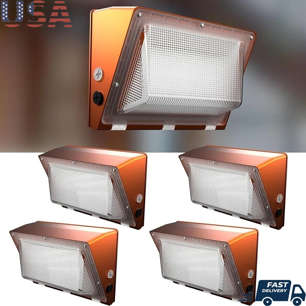 4Pack 150W LED Wall Pack Lights 22500Lm Dusk to Dawn Photocell Outdoor Lighting IP65 Surge Protection Commercial Use 10-Min
4Pack 150W LED Wall Pack Lights 22500Lm Dusk to Dawn Photocell Outdoor Lighting IP65 Surge Protection Commercial Use 10-Min