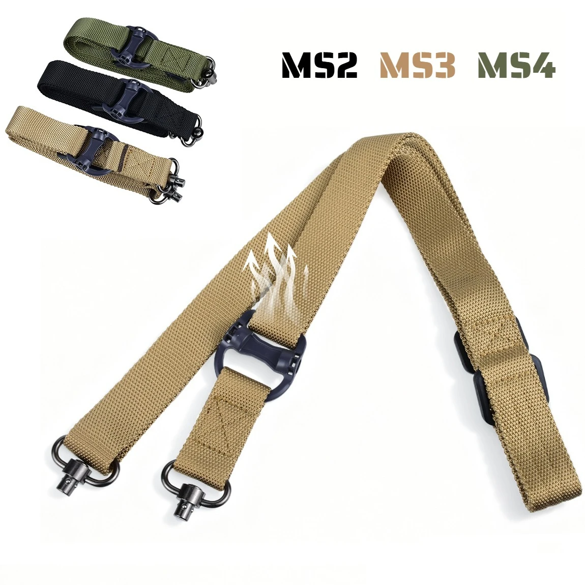 MS3 MS4 Sling QD Mount Tactical Rifle Slings Nylon Gun Strap Metal Safety Straps For AK47 AR15 M4 M16
MS3 MS4 Sling QD Mount Tactical Rifle Slings Nylon Gun Strap Metal Safety Straps For AK47 AR15 M4 M16