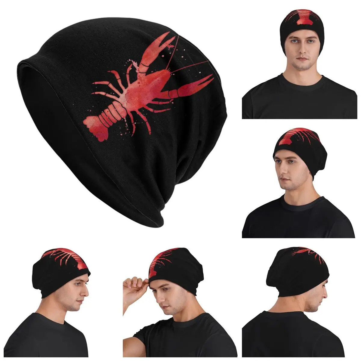 Watercolor Red Lobster Warm Knitted Cap Hip Hop Bonnet Hat Autumn Winter Outdoor Beanies Hats for Unisex Adult
Watercolor Red Lobster Warm Knitted Cap Hip Hop Bonnet Hat Autumn Winter Outdoor Beanies Hats for Unisex Adult