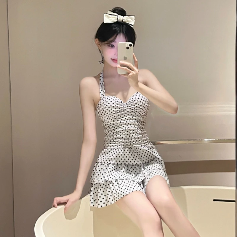 2026 Trendy Polka Dot Swimsuit Women One Piece Dress Style Flattering Conservative Tummy Control Bathing Suit Chic Beachwear
2026 Trendy Polka Dot Swimsuit Women One Piece Dress Style Flattering Conservative Tummy Control Bathing Suit Chic Beachwear