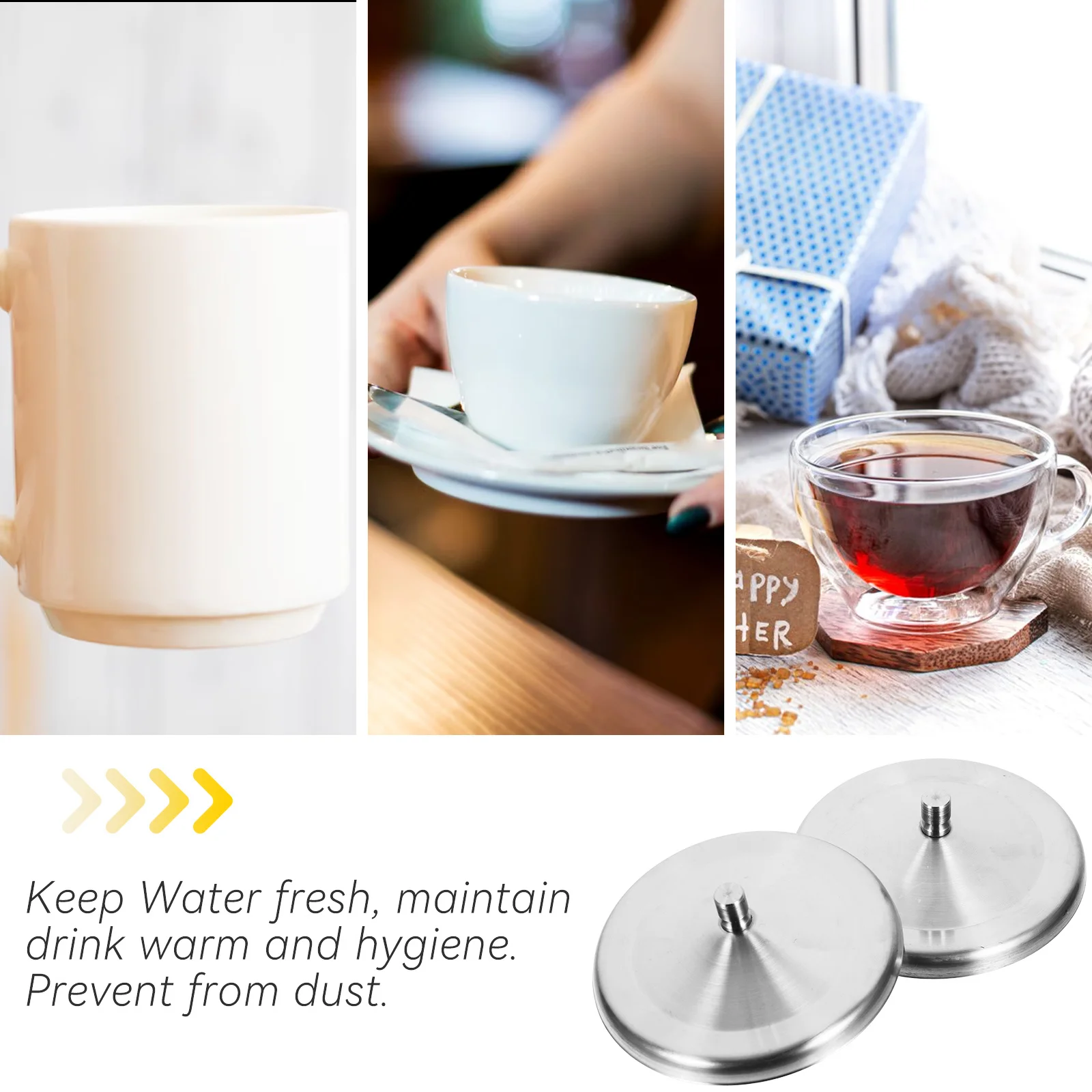 2pcs Stainless Steel Mug Covers 10Cm Leak Proof Cup Lids For Coffee Tea Tumbler Water Bottle Replacement Lids For Coffee Cups
2pcs Stainless Steel Mug Covers 10Cm Leak Proof Cup Lids For Coffee Tea Tumbler Water Bottle Replacement Lids For Coffee Cups