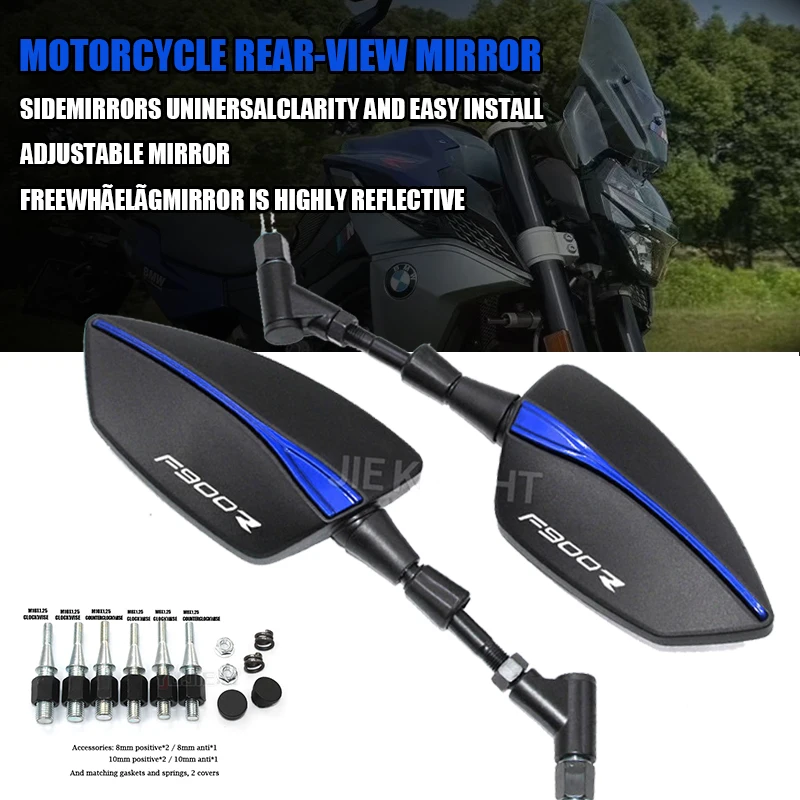 For BMW F900R F900XR 8/10MM Universal Adjustabale Rearview Mirror Side Rear View Mirrors
For BMW F900R F900XR 8/10MM Universal Adjustabale Rearview Mirror Side Rear View Mirrors