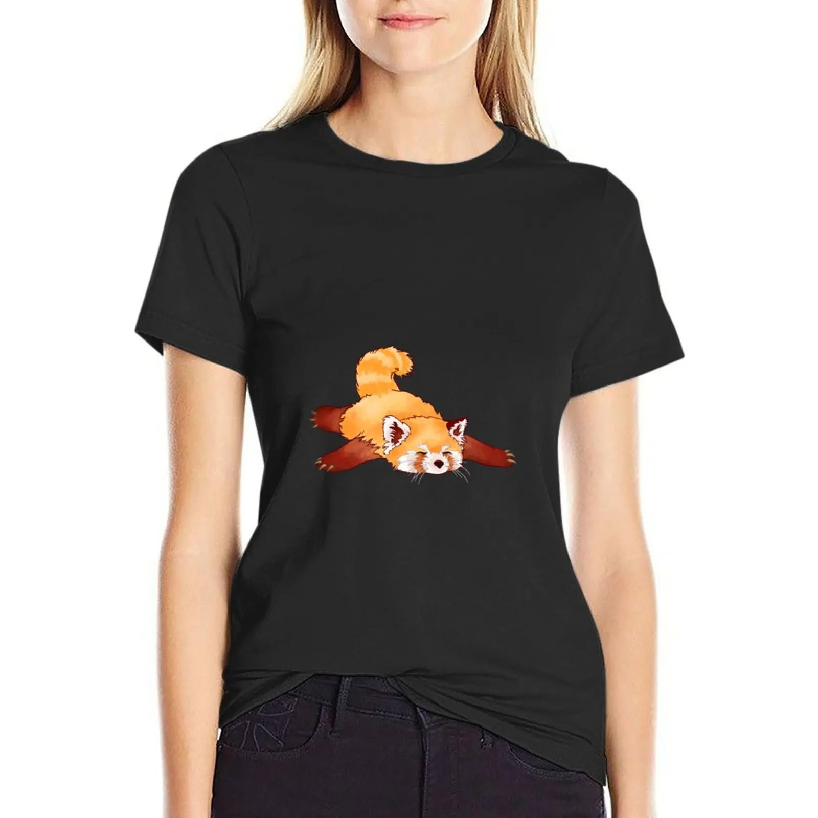 Sleepy Red Panda T-Shirt summer top sports fans aesthetic clothes cotton t shirts Women
Sleepy Red Panda T-Shirt summer top sports fans aesthetic clothes cotton t shirts Women