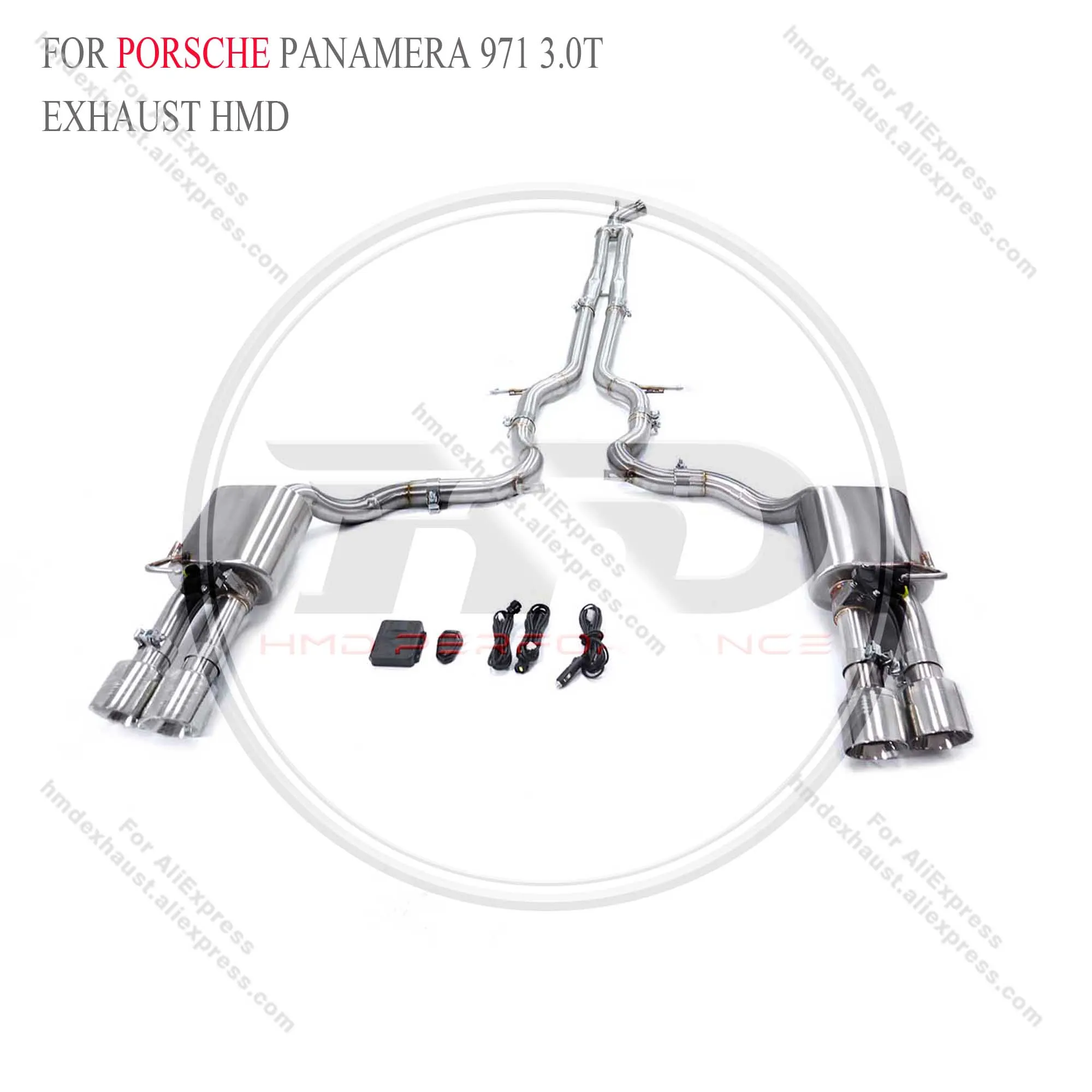 HMD Exhaust System Stainless steel Performance Catback for Porsche Panamera 971 3.0T Muffler With Valve
HMD Exhaust System Stainless steel Performance Catback for Porsche Panamera 971 3.0T Muffler With Valve