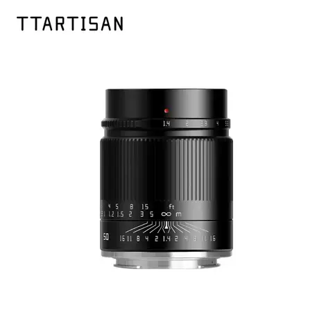 TTArtisan 50mm F1.4 ASPH Full Frame Manual Focus Lens for Canon RF  Sony E  Nikon Z for Leica L mount Cameras