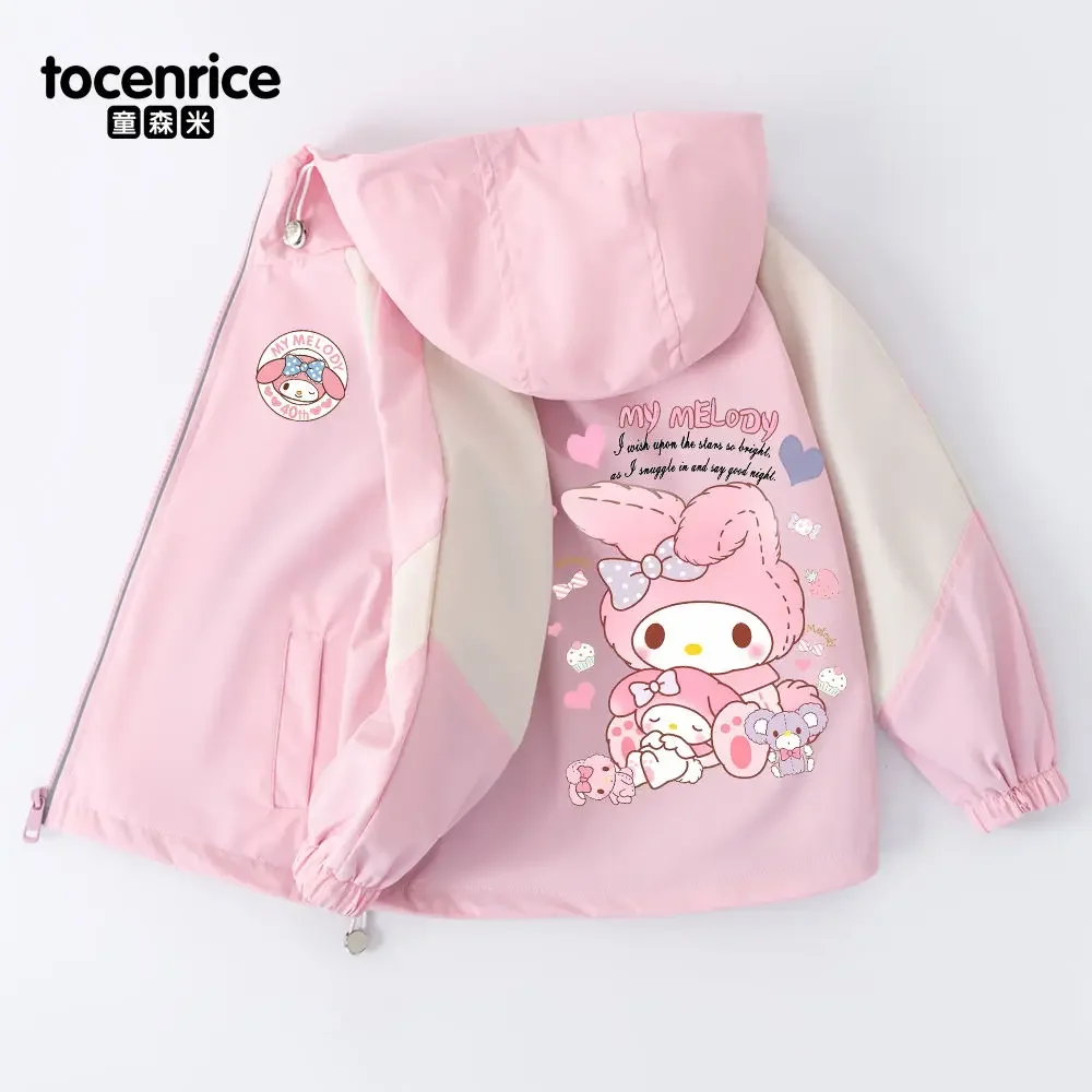 My Melody аниме Kawaii Sanrio детское пальто с длинными рукавами весна осень милая куртка с капюшоном с героями мультфильмов одежда подарки для детей
My Melody аниме Kawaii Sanrio детское пальто с длинными рукавами весна осень милая куртка с капюшоном с героями мультфильмов одежда подарки для детей