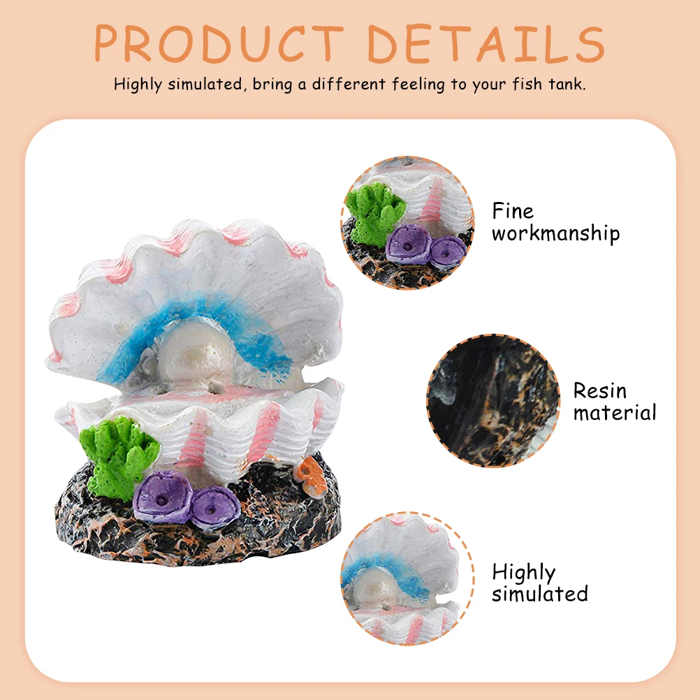 2pcs Resin Shell Decor Aquarium Decors Fish Tank Adorns Pearl Ornament Desktop Decoration Gift Fish Lovers Environmentally
2pcs Resin Shell Decor Aquarium Decors Fish Tank Adorns Pearl Ornament Desktop Decoration Gift Fish Lovers Environmentally