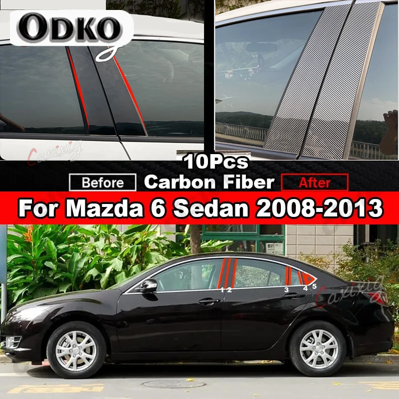 10x Car Window Door Column B C Pillar Post Cover Trim for Mazda 6 Sedan 2008-2013 Glossy Black Mirror Effect PC Material Sticker
10x Car Window Door Column B C Pillar Post Cover Trim for Mazda 6 Sedan 2008-2013 Glossy Black Mirror Effect PC Material Sticker