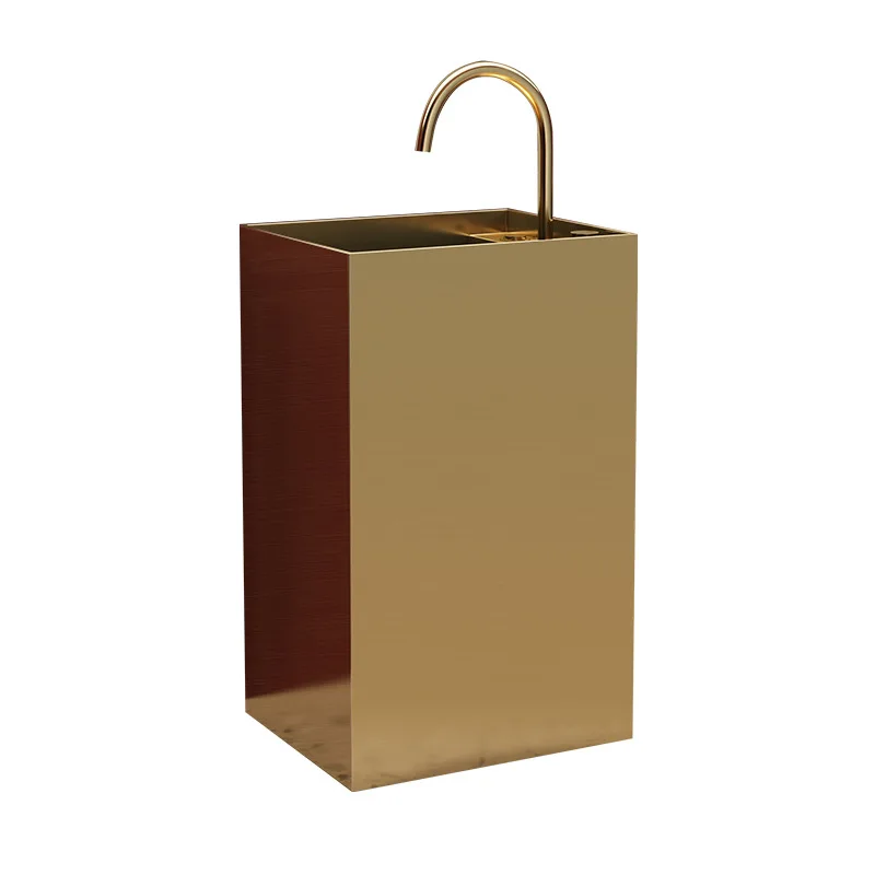 Stainless steel column floor-to-ceiling washbasin rectangular balcony integrated bathroom household column vertical washbasin
Stainless steel column floor-to-ceiling washbasin rectangular balcony integrated bathroom household column vertical washbasin