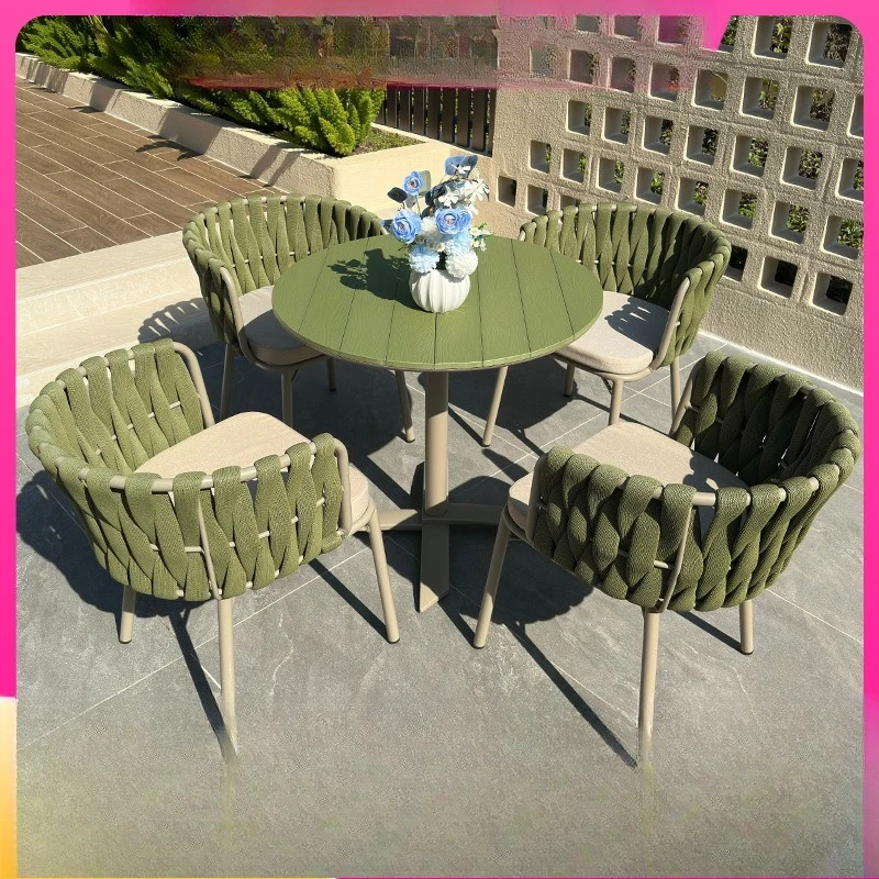 Outdoor courtyard dining table and chairs Open-air balcony table and chairs three-piece outdoor cafe plastic wood table andchair
Outdoor courtyard dining table and chairs Open-air balcony table and chairs three-piece outdoor cafe plastic wood table andchair