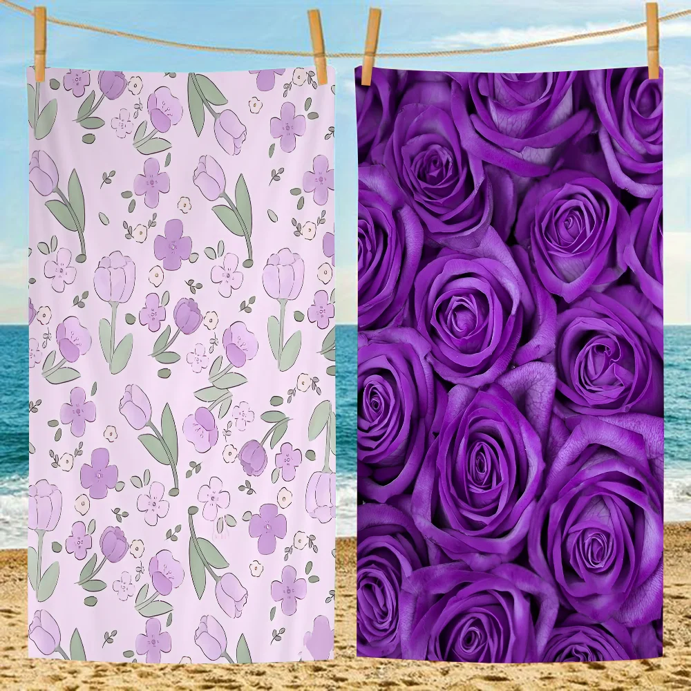 Purple Tulip Beach Towel Colorful Bath Towels For Girl Microfiber Quick Dry Custom Sand Free Beach Yoga Spa Gym Pool
Purple Tulip Beach Towel Colorful Bath Towels For Girl Microfiber Quick Dry Custom Sand Free Beach Yoga Spa Gym Pool