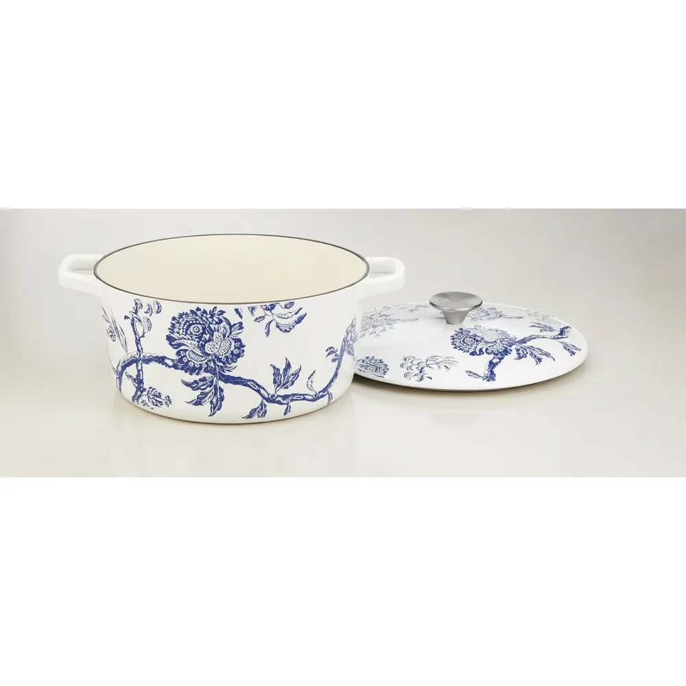 5 Qt Round Covered Casserole Pot, Cast Iron Enamel, Stovetop Oven Safe for Home Cooking
5 Qt Round Covered Casserole Pot, Cast Iron Enamel, Stovetop Oven Safe for Home Cooking