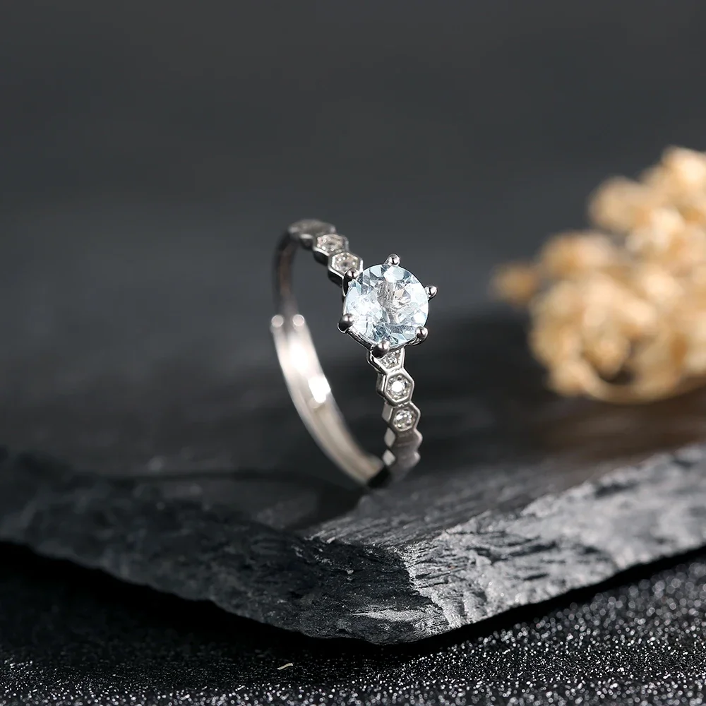 Natural Topaz Sterling 925 Silver Ring for Women Classic Wedding Bands Adjustable Open Bands Bohemian Jewelry Gifts
Natural Topaz Sterling 925 Silver Ring for Women Classic Wedding Bands Adjustable Open Bands Bohemian Jewelry Gifts