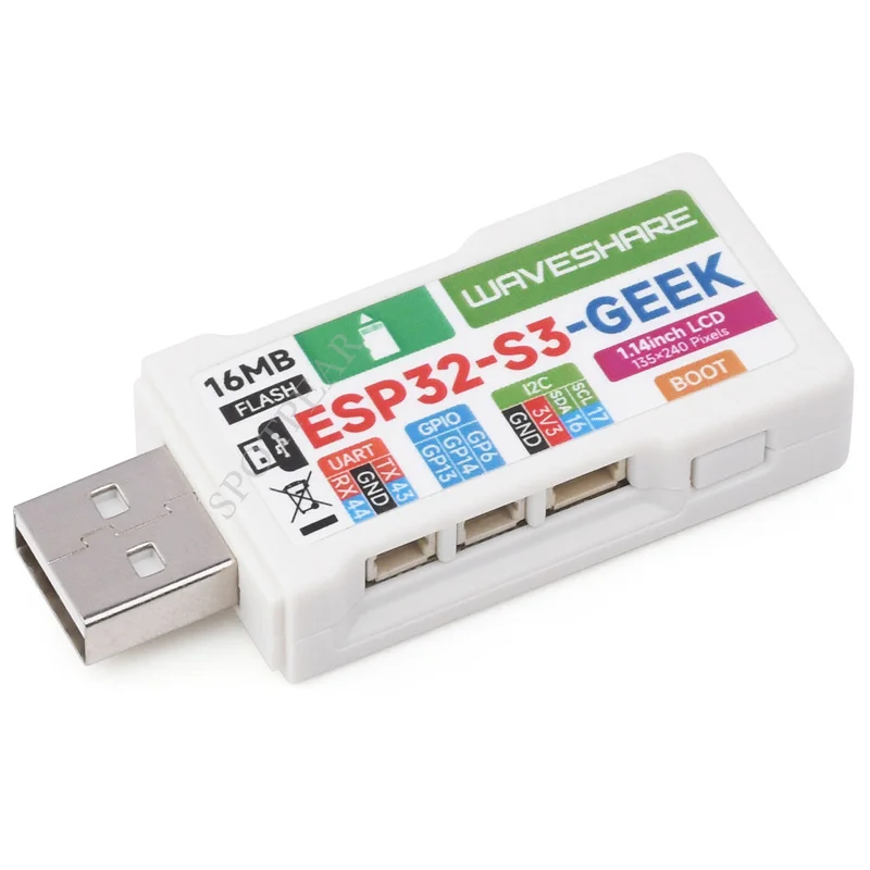 The Latest ESP32-S3 Development Board ESP32-S3R2 Geek 1.14 Inch LCD ST7789 USB Dongle
The Latest ESP32-S3 Development Board ESP32-S3R2 Geek 1.14 Inch LCD ST7789 USB Dongle