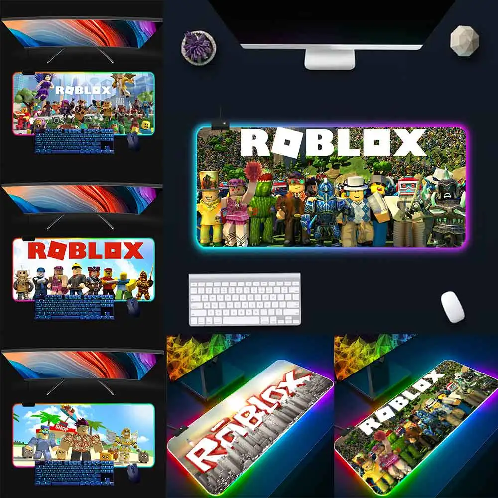 HOT 3D GAME R-ROBLOXES RGB Pc Gamer Keyboard Mouse Pad Mousepad LED Glowing Mouse Mats Rubber Gaming Computer Mausepad
HOT 3D GAME R-ROBLOXES RGB Pc Gamer Keyboard Mouse Pad Mousepad LED Glowing Mouse Mats Rubber Gaming Computer Mausepad