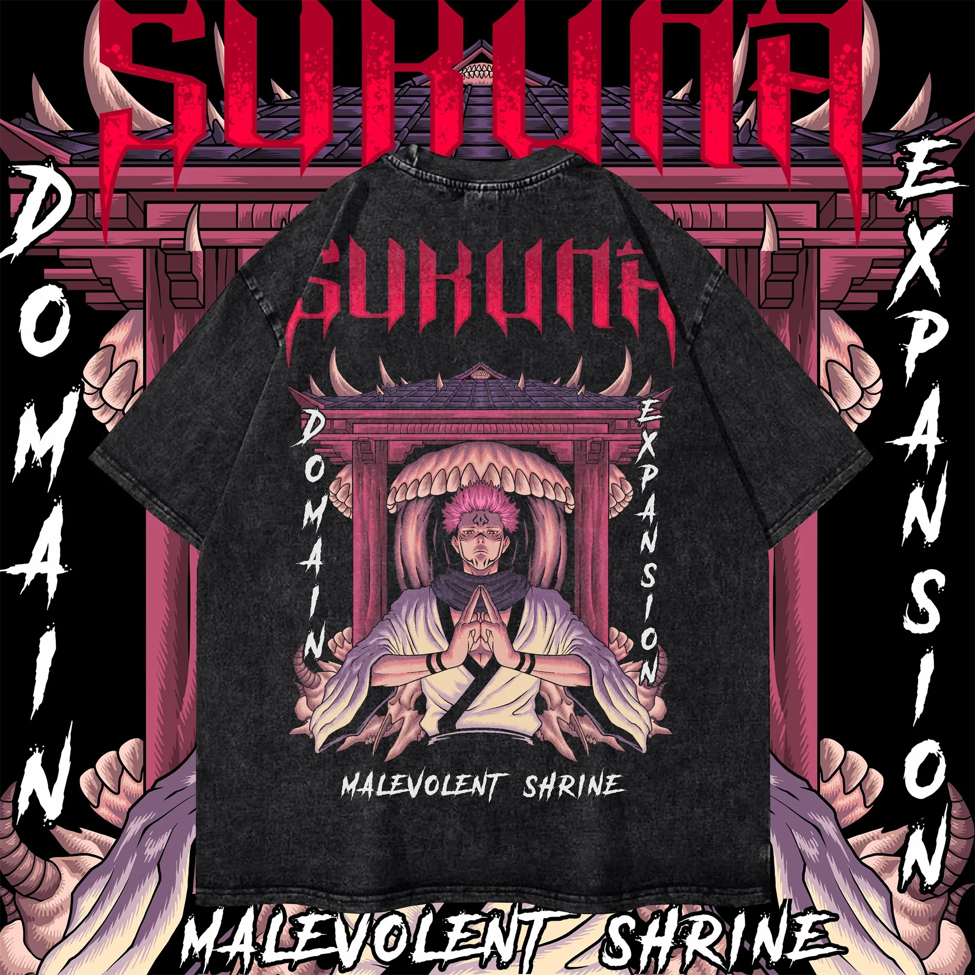 Vintage Ryomen Sukuna T-shirt Women's and Men's Anime Jujutsu Kaisen Print Washed Cotton T Shirt Summer Street Men Tops Clothing
Vintage Ryomen Sukuna T-shirt Women's and Men's Anime Jujutsu Kaisen Print Washed Cotton T Shirt Summer Street Men Tops Clothing