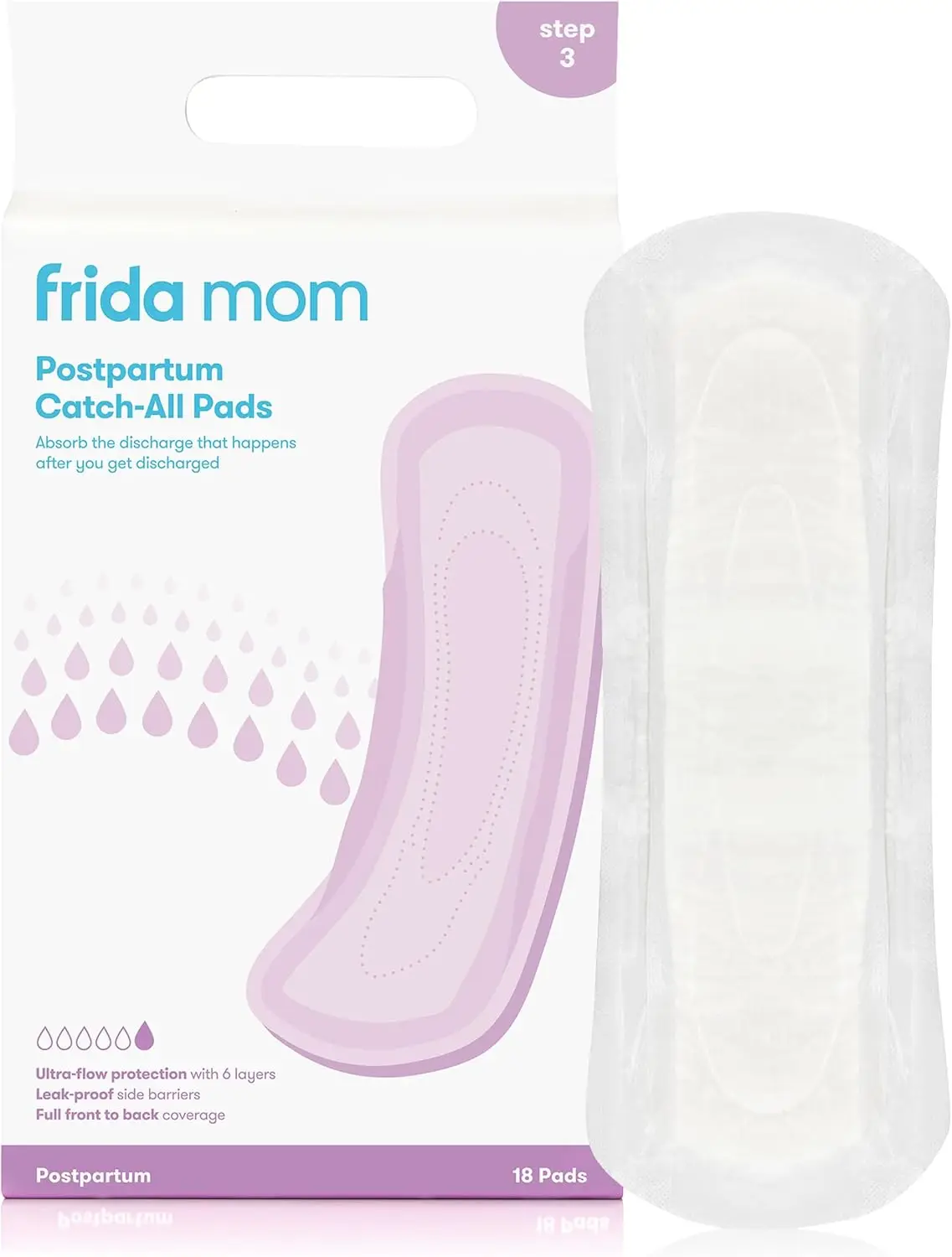 Postpartum Pads, Leak Proof Feminine Care Maxi Pads, 6 Layers of Protection for Maximum Absorbency (18ct)
Postpartum Pads, Leak Proof Feminine Care Maxi Pads, 6 Layers of Protection for Maximum Absorbency (18ct)