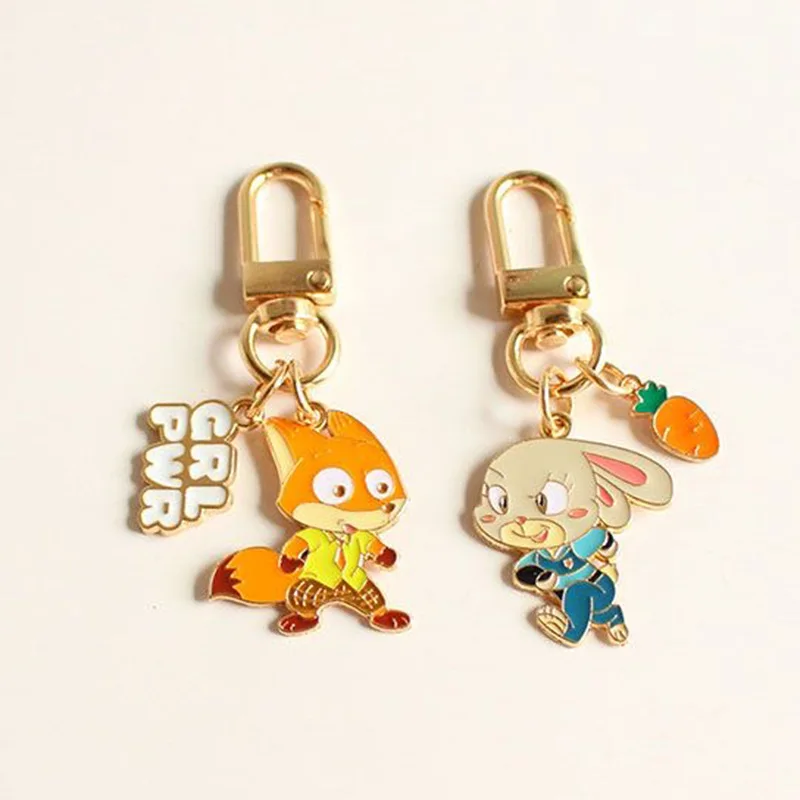 Disney Zootopia Keychain Small Pendant Judy Nick Kawaii Anime Figures Metal Key Chain Backpack Decoration Keyring Lovers Gifts
Disney Zootopia Keychain Small Pendant Judy Nick Kawaii Anime Figures Metal Key Chain Backpack Decoration Keyring Lovers Gifts